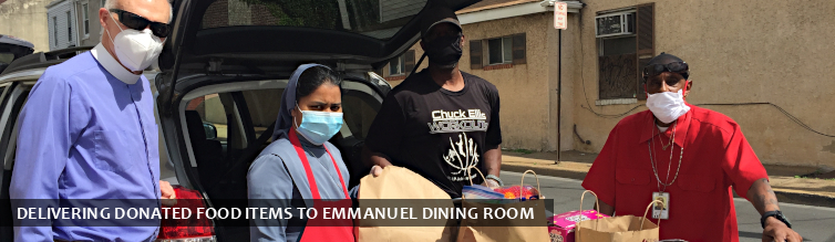 Delivering Donated Food Items to Emmanuel Dining Room